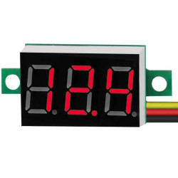 Woltomierz 0V-30V DC miernik panelowy 0.36" czerwony wyświetlacz segmentowy