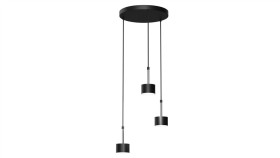 Lampa Wisząca Arena Black/Silver 3Xgx53 Mlp7786 Milagro