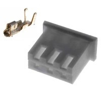 TMX03-G/3 Złącze mocy, gniazdo na kabel - 3pin (z terminalami) raster gniazda: 2.5mm (z kluczem) - kpl. 3 sztuki