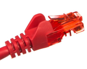 Kabel krosowy patchcord U/UTP kat.6 CCA czerwony 1m 68441