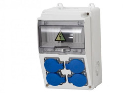 Rozdzielnica LAGO 7M - gniazda 4x230V /7 modułów/