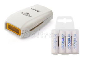 Vipow LC20 + 4 x R6/AA Sanyo Eneloop 2000