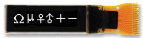 Wyświetlacz OLED 1.2cal Biały macierz pasywna 96 x 16pikseli Midas TAB I2C