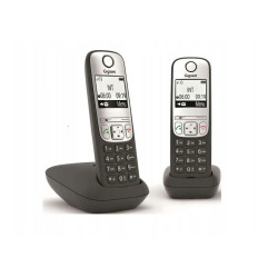 Telefon stacjonarny GIGASET A690DUO kpl.2szt bezprzewodowy czarny czarny