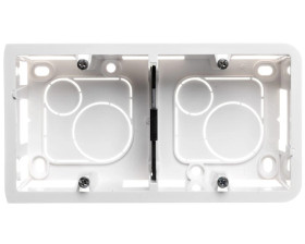 MOSAIC Puszka natynkowa pojedyncza pionowa /5modułów/ biały 080282