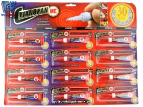 Cyjanopan ME uniwersalny klej błyskawiczny - 12 sztuk