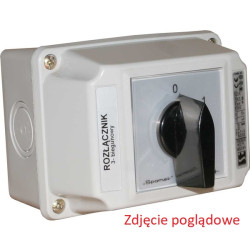 Łącznik krzywkowy 25A do zmiany kierunku obrotu w obudowie ŁK25R-3.8368\OB2