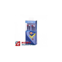 Kabel 2*RCA wt.-gn. 2.5m