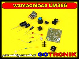 Wzmacniacz audio LM386 - zestaw do samodzielnego montażu