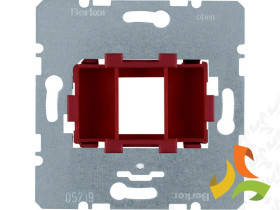 Płytka nośna 1 pojedyncza z czerwonym elementem mocującym mechanizm one.platform 454001 HAGER