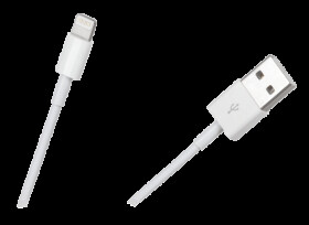 Kabel USB wtyk A - Lightning, biały 1m DSKU680; Vitalco