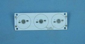 BAZA ALU 3xLED 1W 90x30mm PROSTOKĄT