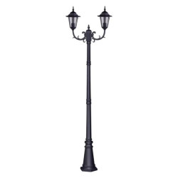 Lampa stojąca zewnętrzna latarnia STANDARD 233cm na E27 IP44 w stylu retro K-7064A2/2 CZARNY Kaja Lighting