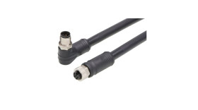 Kabel przemysłowy konfekcjonowany ze złączem Złącze M12 długość 15m Rodzaj A Żeńskie Złącze B Złącze M12