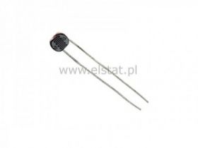 GL5537 Fotorezystor fi5mm 2M(dark); 20-50k(10lx);