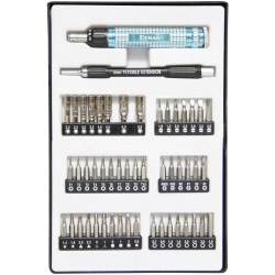 Donau MBS50 Workshop Torque Wrench Set 5/32" 51-Piece Aluminium Ratchet