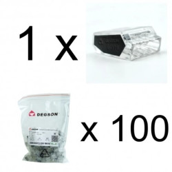 Złączka do puszek instalacyjnych 4x0.5-2.5 mm² VDE DGN 1 sztuka 100 sztuk, Ilość: 1 sztuka