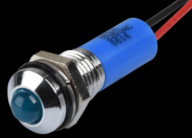 Q8P3CXXB220E Indicator LED, 220 V AC, 8 mm, wired, blue/BrC