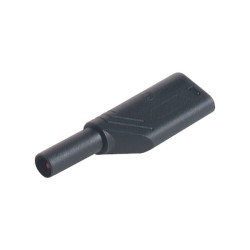 SKS Hirschmann 934099100 4mm Safety LAS S WS Lamellae Plug 24A CAT II Black