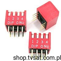 DP-04T DIP-Switch 4 Positions THT DIPRONICS