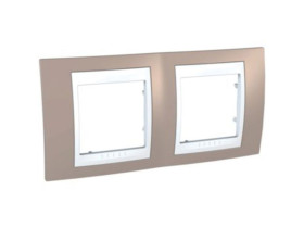 UNICA PLUS Ramka 2 podwójna pozioma róż cynamonowy MGU6.004.874 SCHNEIDER ELECTRIC