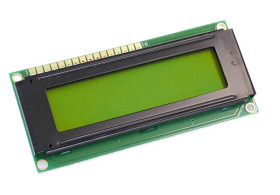 Wyświetlacz LCD Display Elektronik DEM16216SYH-PY-CYR22 czarny żółto-zielony (S x W x G) 80 x 36 x 10.5 mm