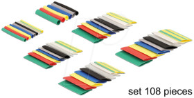 19400 Schrumpfschlauch Set 108 Stück farbig