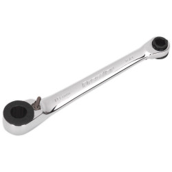 Sealey AK6968 Ratchet Spanner Reversible 1/4&quot;Hex x 10mm Hex