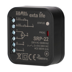 Radiowy sterownik rolet dopuszkowy dwukierunkowy SRP-22 EXTA LIFE