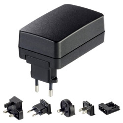 Adapter AC/DC Uwy 12V dc Iwy 2.5A Wymienne 30W typ wtyczki: Wymienny