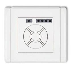 FLEXI Elektroniczny sterownik roletowy (sterowanie lokalne i pilotem, sterowanie strefą i podstrefą) biały FSR-4