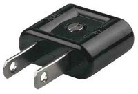 WAC115-KC Wtyk 115V - standard USA - 2 biegunowy 10A, 115V - na kabel (czarny)