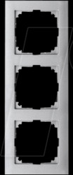 MEG4030-3660 M-PURE frame - 3-gang, aluminium