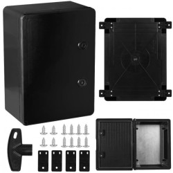 Obudowa plastikowa skrzynka hermetyczna natynkowa ABS 250x350x150mm IP65 czarna NEKU