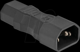 80467 Power Adapter IEC 60320 - C14 to C13, male / female, 10 A, strai