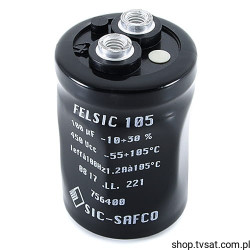 A-756400 100uF 450V Electrolytic FELSIC105 SICSAFCO