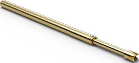Standard test pin with probe, Quadruple-crown, Ø 1.37 mm, travel  6.4 mm, pitch 2.54 mm, L 33.3 mm, F10014B130G200