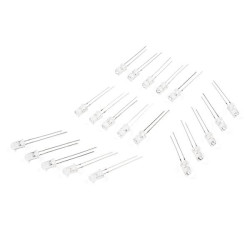Sparkfun LED - Assorted with Resistor 5mm (20 pack)