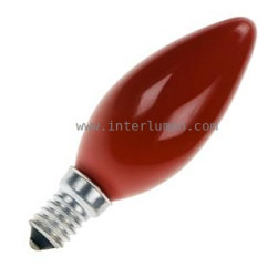 Kolor. B35 40W czerwona ChRL E14 240V