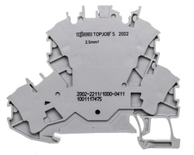 Złączka 2-piętrowa 2,5mm2 diodowa szara TOPJOBS 2002-2211/1000-411