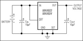 5V/3.3V or Adjustable, Low-Dropout, Low-I, 500mA Linear Regulators