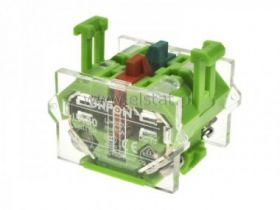 Styk pomocniczy; czerwony; NO/ NC