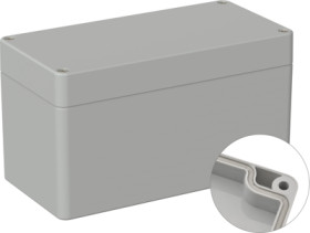 ABS enclosure, (L x W x H) 160 x 80 x 90 mm, light gray (RAL 7035), IP66, 5U330500