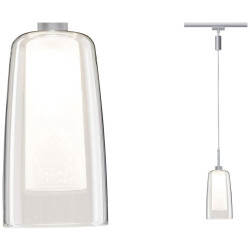 Paulmann 94998 Arido II Pendant Light LED GU10 5W Chrome Matt Glass