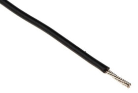 Przewód o podwyższonej odporności PVC Czarny, 250m 0,34 mm² 7/0,25 mm, 250 V, -40 → +105C, Ø 1.45mm, RS PRO
