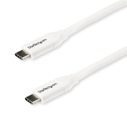 Kabel USB Złącze A USB C Złącze B USB C dł. 2m Kabel ładujący USB-C USB 2.0 kolor: Biały