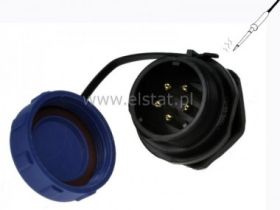 Wtyk na obudowę; SP2112/P5; (5P 30A); lutowane