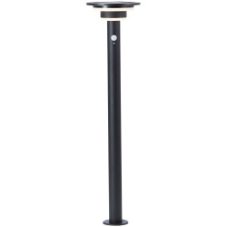 Brilliant G40407/06 Garvina Solar Outdoor Light 3W Black with Motion Sensor