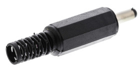 Wtyk zasilania DC Wtyk DC średnica zew: 3.5mm Montaż na kablu średnica wew: 1.4mm 1.0A 12.0 V.