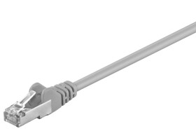 Kabel krosowy patchcord F/UTP kat.5e CCA szary 0,5m 50126